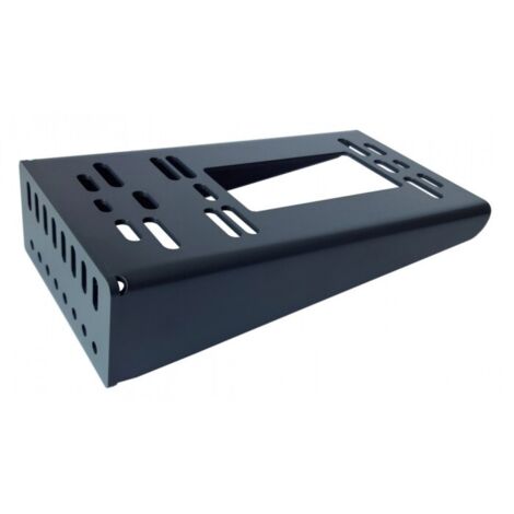 Embase de montage pour poteau galvanisé, RAL7016, pour variateurs Nice, Faac, Genius, Somfy, BFT, DEA, Came, Gise