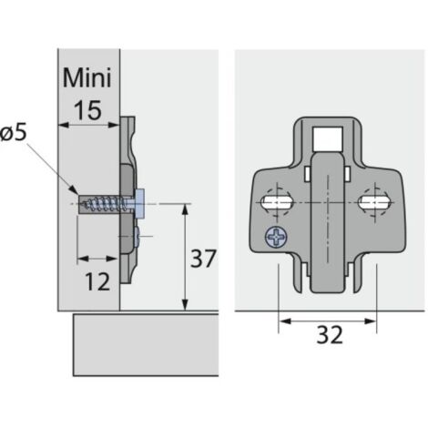 EMBASE EXC. FERR ANGLE D5 - HETTICH