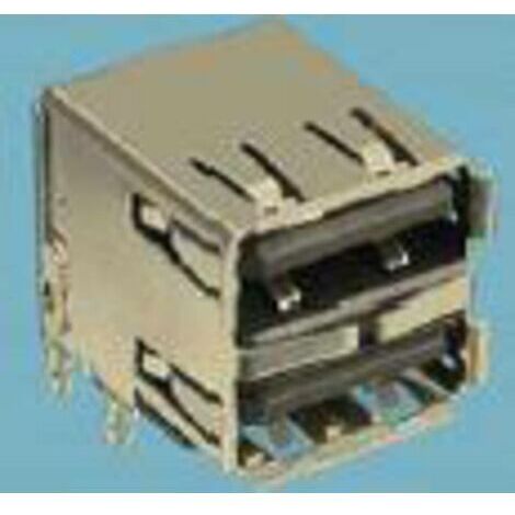 Embase femelle USB Typ A embase femelle horizontale USB 2 Ports 72309-8034BLF FCI Contenu: 1 pc(s) W794421