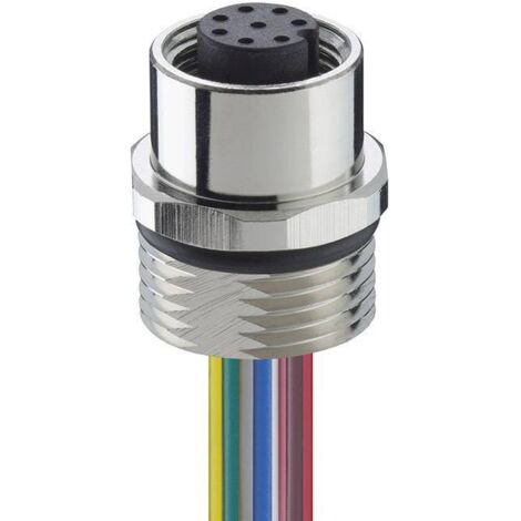 Embase M12 Lutronic 1220 05 T16CW 0,5m 1232 embase mâle 0.50 m Nombre de pôles: 4 1 pc(s) R978871