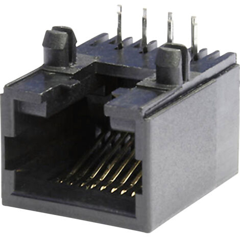 Embase modulaire femelle econ connect MEB8/8PL RJ45 embase femelle horizontale Pôle: 8 noir 1 pc(s)