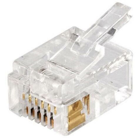 Embase modulaire femelle econ connect MPL6/6DEC RJ12 mâle, droit Pôle: 6 transparent(e) 1 pc(s) Y726341