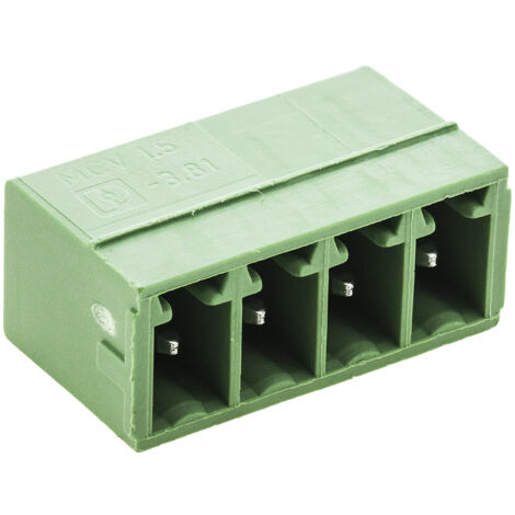 Embase pour CI Phoenix Contact, MCV 1.5/ 4-G-3.81, 4 pôles , 3.81mm 1 rangée, 8.0A, Droit