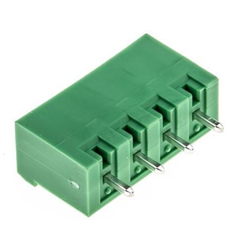 Embase pour CI Phoenix Contact, MSTBVA 2.5/ 4-G-5.08, 4 pôles , 5.08mm 1 rangée, 12.0A, Droit