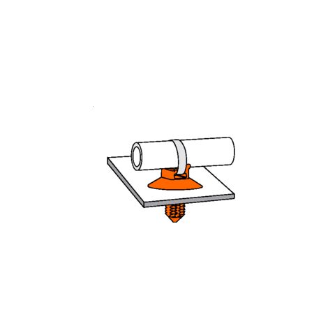 Embase pour Lanière 6.6 mm Trou 6.5 Ancre Pom Naturel 014 130 000