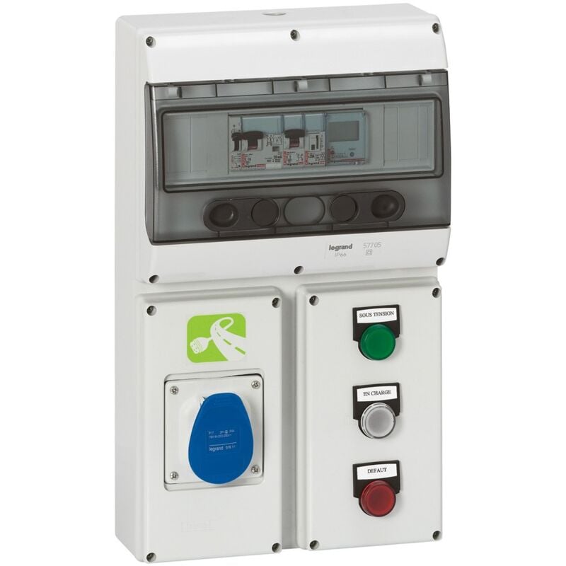 Legrand - Embase P17 441x265mm avec rail 13 modules jusqu'à 4 prises 16A pour composer un coffret P17 057705