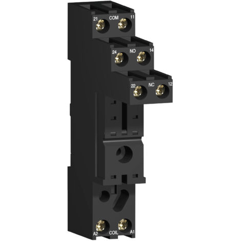 embase - pour relais rsb - 10a - borne à vis - schneider electric rsze1s48m
