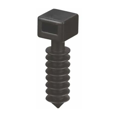 Embase pour serre-câbles ABB noire 19.1mm x 19,1 mm, Ø fixation 9.5mm ( Prix pour Paquet de 50 )