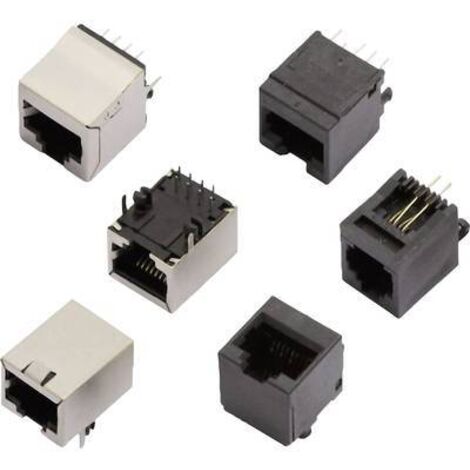 Embase RJ11 femelle MH Connectors MHRJJ64NFV 2101-0110-14 RJ11 embase femelle, verticale Pôle: 6P4C noir 1 pc(s) A974541