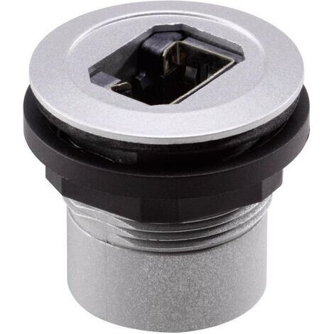 Embase RJ45 femelle Schlegel RRJRJ45STB RJ45 embase femelle avant RJ45 femelle blindée - arrière RJ45 femelle blindée Pôle: 8P8C 1 pc(s) D25509