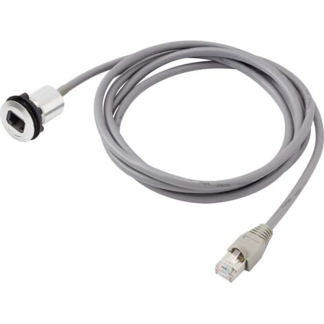 Embase RJ45 femelle TRU COMPONENTS RJ45-01-BK 1408771 RJ45 embase femelle, mâle, droit Pôle: 8P8C noir 1 pc(s)