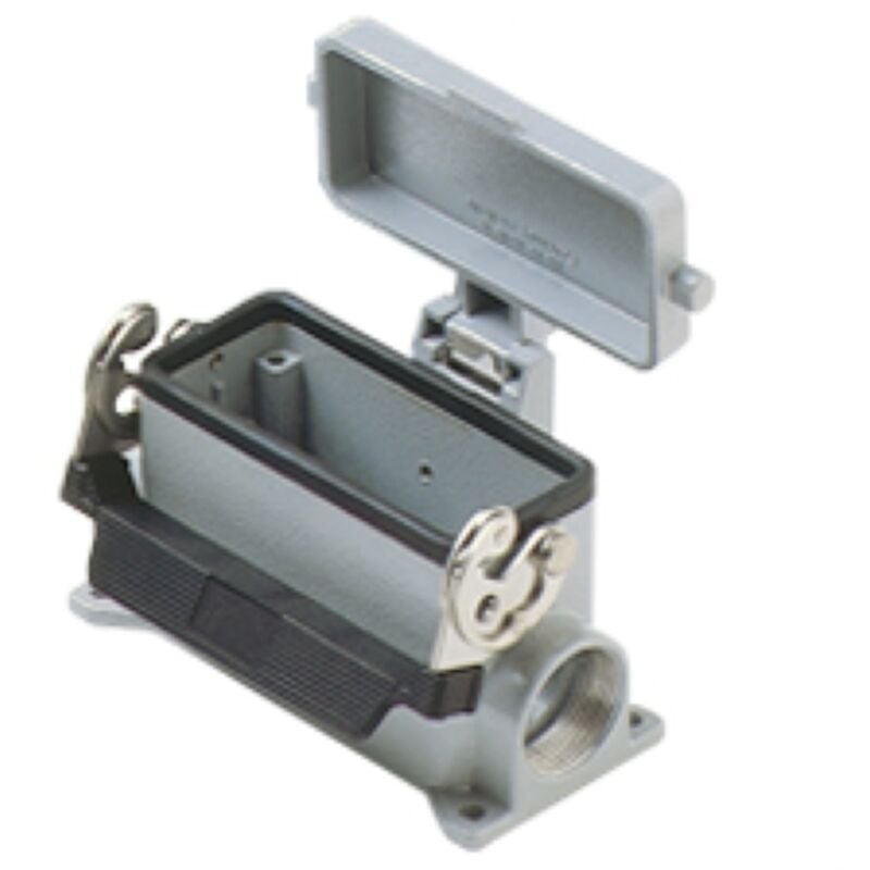 Embase saillie - haut profil - 1 levier - avec couvercle - 1 entrée - pg21 - gabarit 77.27 Ilme cap16ls