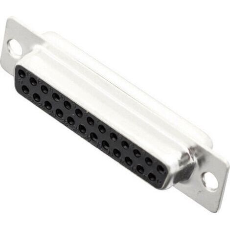 Embase SUB-D femelle 25 pôles MH Connectors 2101-0180-13 180 ° fût à souder 1 pc(s) D18695