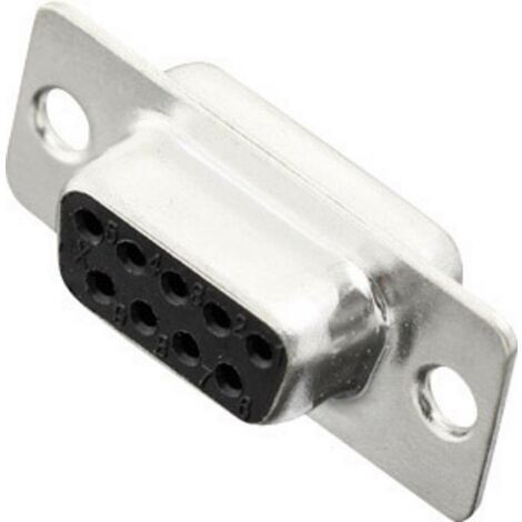 Embase SUB-D femelle 9 pôles MH Connectors 2101-0180-11 180 ° fût à souder 1 pc(s) D18466