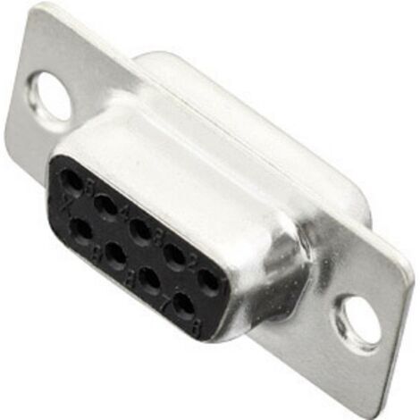 Embase SUB-D femelle 9 pôles MH Connectors 2101-0200-11 180 ° fût à souder 1 pc(s) D18668