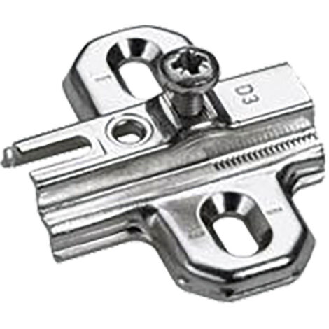 Embases cruciformes à visser - Distance : 0 mm - HETTICH