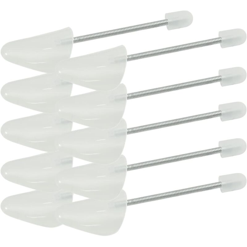 Embauchoirs 5 paires blanc eu 35-38 plastique Vidaxl