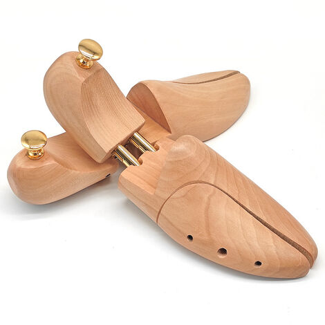 ajustement optimal et ventilation Sneakerprofi Lot de 2 embauchoirs à chaussures en bois de cèdre véritable pour homme et femme avec double ressort 