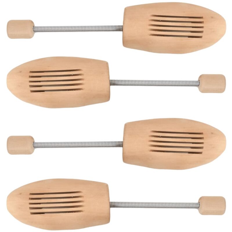 vidaXL Embauchoirs 2 paires EU 35-38 bois massif lotus