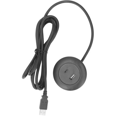 Embedded Charging Round Port Desktop Power Grommet for Sofas Tables Bedside Workbenches Offices Homes 5V Input