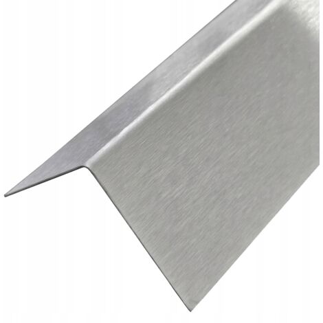 Embellecedor angular de acero inoxidable 30x90x2 mm 10 cm