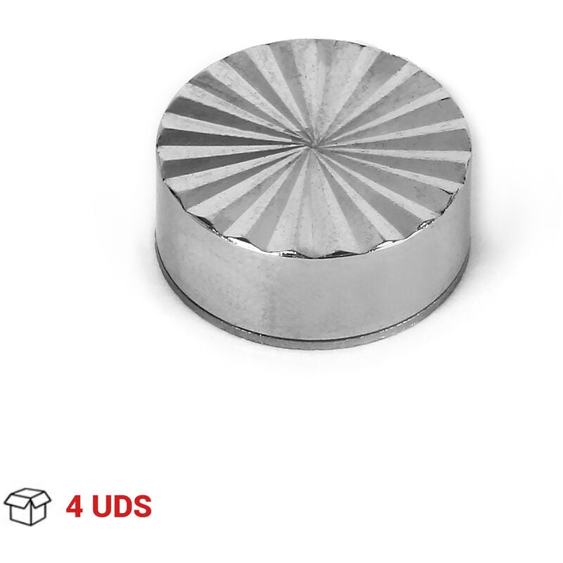 

REI - Embellecedor de Tornillos para Sujeción de Espejos | Estilo Funcional | Fabricado en Latón | Acabado en Cromo Brillo | Medidas 18*18*8 mm |
