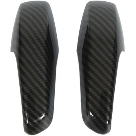 Embellecedor de manija de puerta interior de fibra de carbono ABS, 2 piezas, compatible con Smart Fortwo W451 Facelift 2011-2014