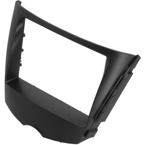 Embellecedor de radio 2 DIN para Hyundai Veloster 2011-2018 Soporte de navegación de ABS negro brillante