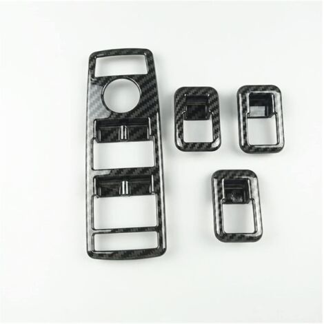 Embellecedor del botón del elevalunas con estilo de fibra de carbono y sistema de liberación rápida, compatible con Mercedes CLA, CLS, GLE, GLS, GLA, etc.