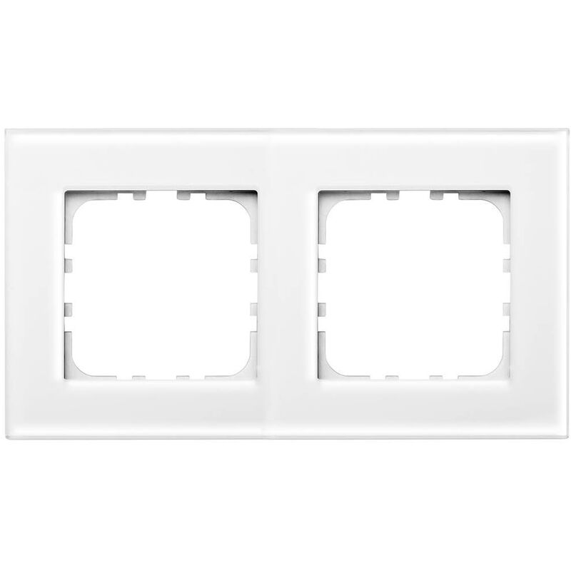 

Embellecedor doble de cristal Iota Blanco
