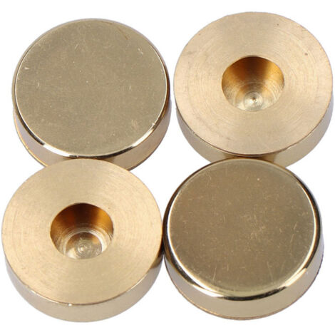 Embellecedor latón roscado liso, 12 pulido, pack 4ud.  EDM 85288