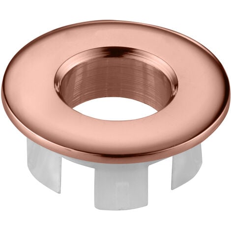 Embellecedor rebosadero lavabo oro rosa [ IMEX® ]