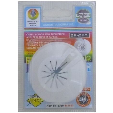 Embellecedor Tubo Calef 8-22Mm Simple S M Abs Blanco 321825 2 Pz