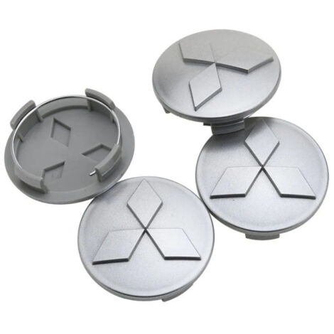 Embellecedores de rueda con el logotipo de Mitsubishi, tapas de rueda de 60 mm, juego de 4 piezas, compatibles con Mitsubishi Outlander, Pajero, Jingjie, Jingxuan EX y Wing God Outlander.
