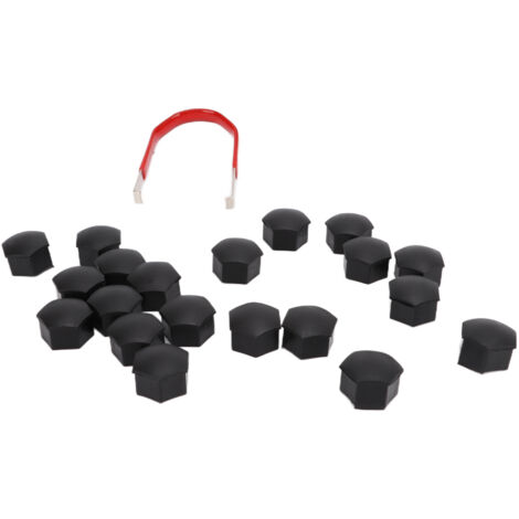 Embellecedores y tapacubos para Tesla Model 3 - 20 piezas con herramienta de extracción - Kit de accesorios de ABS negro y hierro