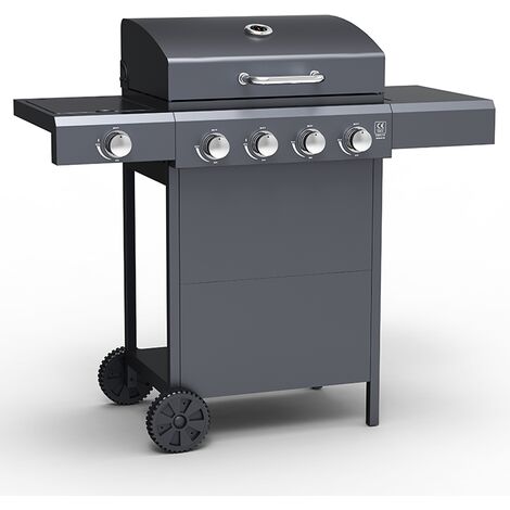 main image of "Embermann Grill Master 4 Burner Barbecue with Side Burner"