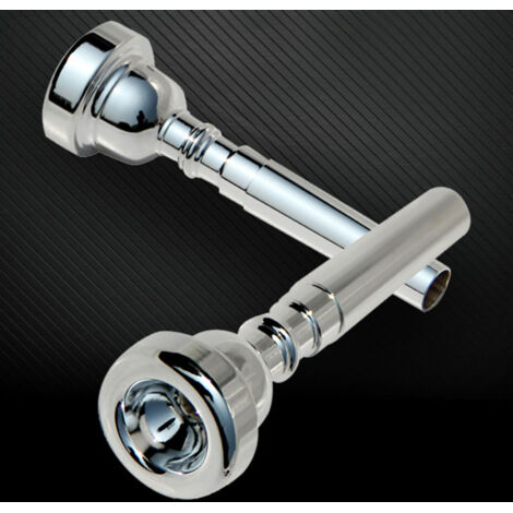 Embouchure trompette 5C argentée professionnelle, embout cuivre pour instrument à vent