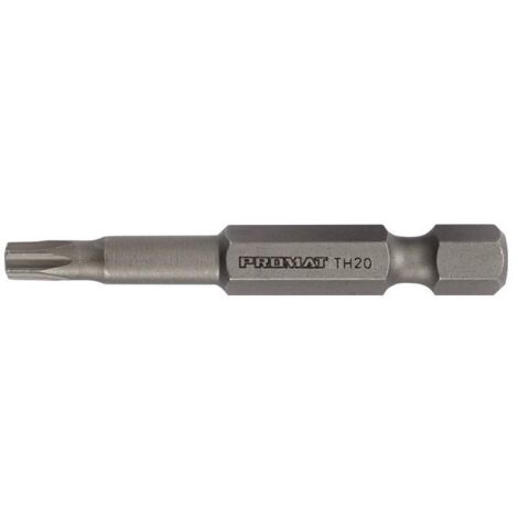 Embout 1/4 po. T 10 longueur 50 mm avec perçage (Par 10)