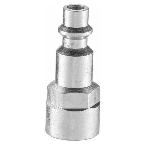 Embout pour raccords rapides pneumatiques PREVOST, Filetage vers Femelle G 1/4 Femelle 1/4pouces ISO B6 en Acier traité ( Prix pour Sachet de 2 )