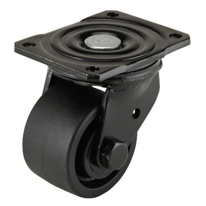 Roulette design pivotante ø 73 mm polyamide renforcée noir - 300 Kg