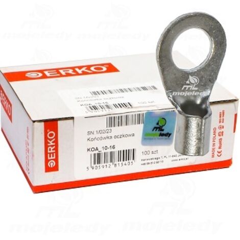 Embout à œillet KOA CU 16mm M10 100pcs ERKO