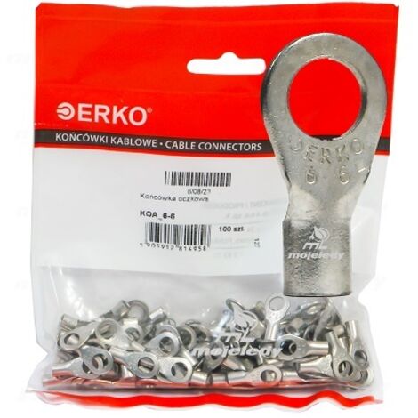 Embout à œillet KOA CU 6mm M6 100pcs ERKO