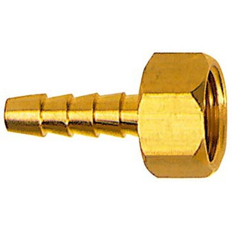 Riegler - Embout à olive à visser à filetage femelle, Raccord : g 1/2 pouces, Pour tuyau flexible lw 8 mm, oc 23 mm, Long. : 39 mm