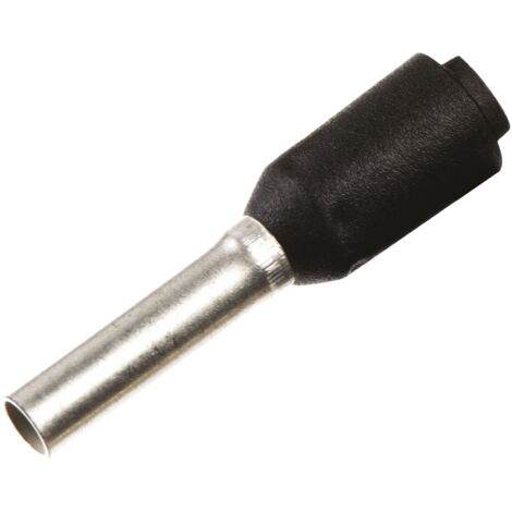 Embout à sertir Weidmuller, 1.5mm², Noir, longueur 8mm ( Prix pour Sachet de 500 )