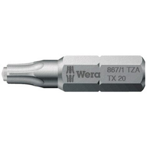 Embout à tenon 1/4" DIN3126C6,3 T10x25mm Wera 1 PCS