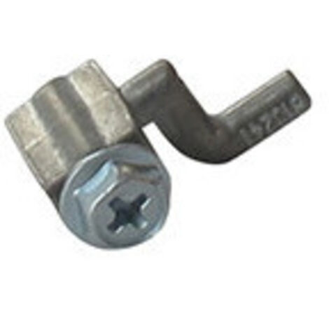 Embout adaptable alu universel en ''Z'' à visser. Pour Câble Ø 2 mm max. (Conditionnement de 10)