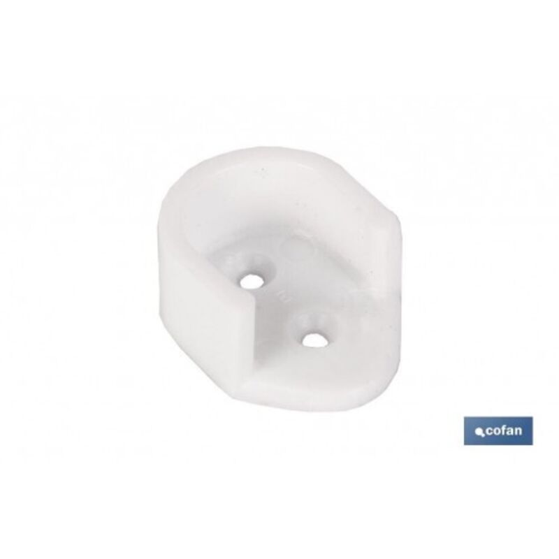 Bl 2 uds soporte barra armario blanco Bl 2 uds soporte barra armario blanco