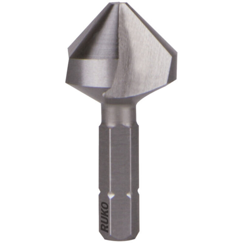 RUKO  Kegel- und Entgratsenker-Bit 90&deg; HSS Schaft &Oslash; 1/4 Zoll