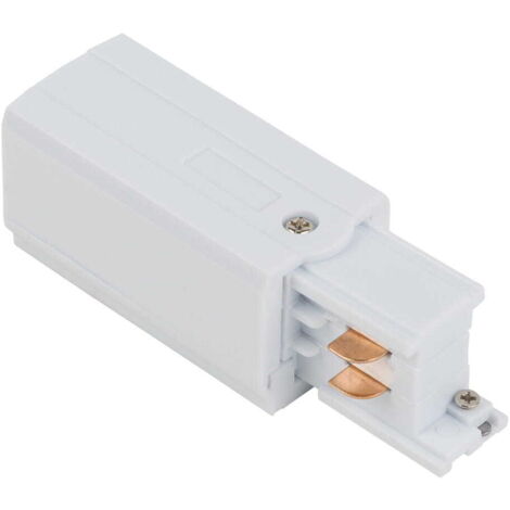 Embout alim rail 3 circuits gauche blanc Nowodvorski