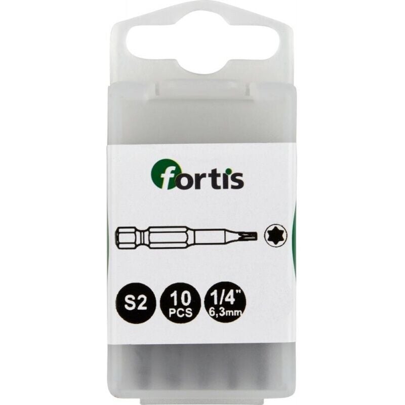 FP - Embout Bit 1/4 DIN3126 E63 TX10x 50mm a10 unités fortis